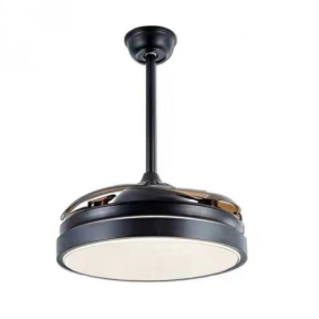 Таванен вентилатор с LED осветление и дистанционно управление, черен - ø107 см.