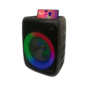 Тонколона с LED светлинен пръстен и поставка за мобилен телефон